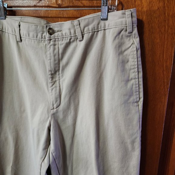 Men's 38x34 Natural Fit Tan L.L. Bean Double L Flannel Lined Jeans - Picture 3 of 10